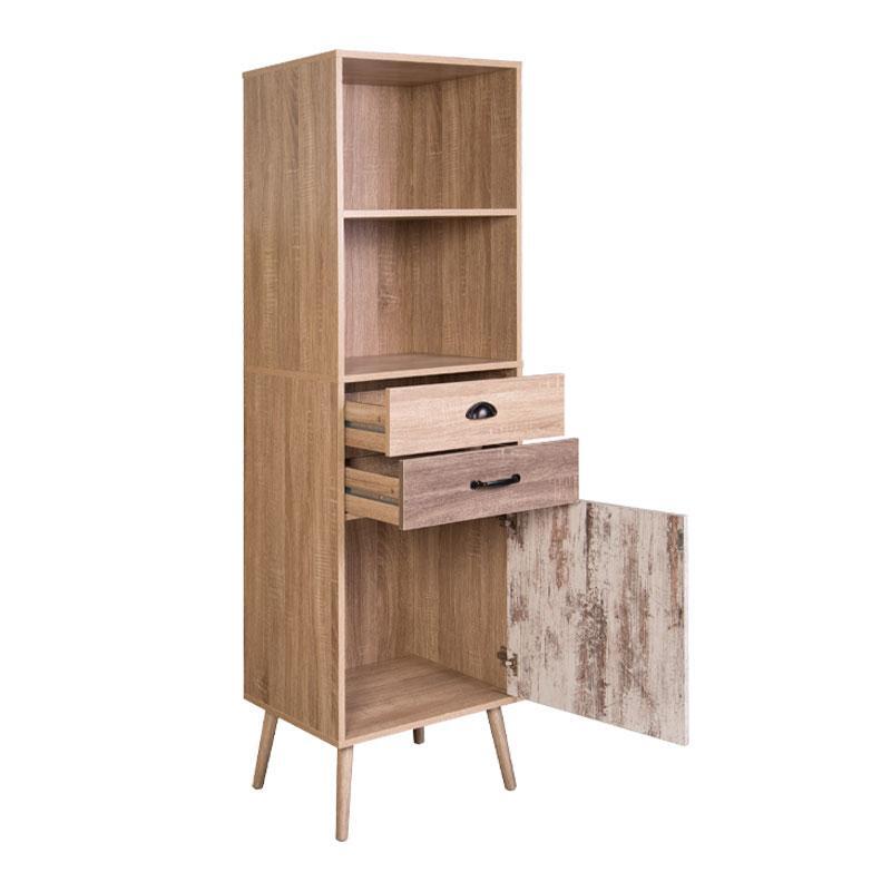 rafiera-fylliana-lounge-sonoma-oak-50x395x171ek1714049106 ΡΑΦΙΕΡΑ Fylliana "Lounge" SONOMA OAK 50x39,5x171εκ - Image 1
