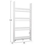 Ραφιερα Τοιχου Sani HM18224.01 Μελαμινη Σε Λευκο 60x10x120υεκ. (4 Ραφια) - Image 2