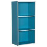 Ραφιερα Τοιχου Cubicon HM9941.05 Μπλε-Λευκη Μελαμινη 38,5x23,5x80υεκ.