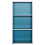 Ραφιερα Τοιχου Cubicon HM9941.05 Μπλε-Λευκη Μελαμινη 38,5x23,5x80υεκ. - Image 3