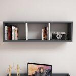 Ραφιερα Τοιχου Μελαμινης Γκρι & Λευκο Classiker HM9228.13 90x22x25,6υ Εκ. - Image 3