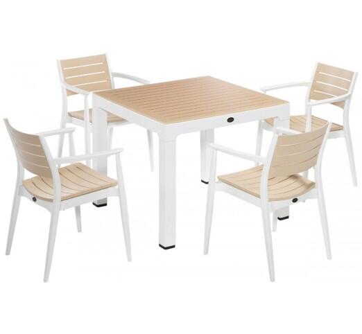 regnum-90x90-trapezaria-784-2296 Regnum Τραπεζαρία 5τμχ 90x90cm Ivory/ Cappuccino - Image 1