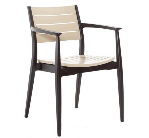 regnum-polythrona-polypropylene-562-1596 Regnum Πολυθρόνα Πολυπροπυλενίου Brown/cappuccino - Image 1