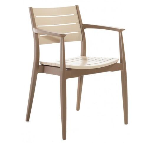 regnum-polythrona-polypropylene-562-1599 Regnum Πολυθρόνα Πολυπροπυλενίου Desert brown/cappuccino - Image 1