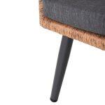 Σαλονι Εξ.χωρου 4τμχ Freja HM6057.03 Αλουμ.ανθρακι-Pe Rattan Μπεζ-Ανθρακι Μαξιλαρια - Image 7