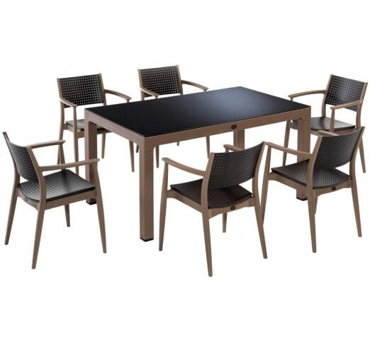 seginus-trapezaria-150x90cm-20467-88296 Seginus Tραπεζαρία 150x90cm Desert brown/brown - Image 1