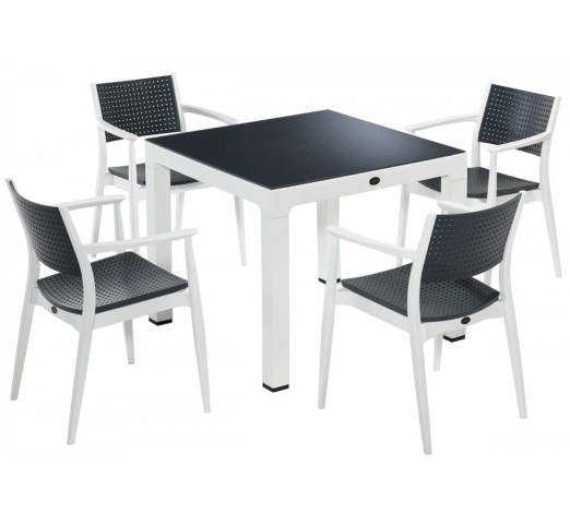 seginus-trapezaria-90x90cm-20465-88289 Seginus Τραπεζαρία 90x90cm White/anthracite - Image 1