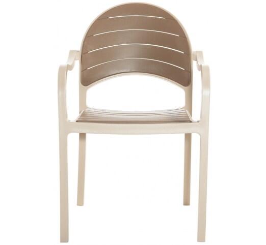 senza-polythrona-polypropylene-776-2272 Senza Πολυθρόνα Πολυπροπυλενίου Cappuccino/Desert brown - Image 1