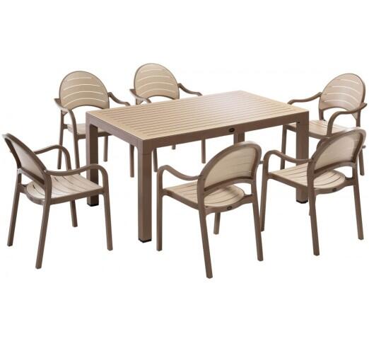 senza-trapezaria-s-7-polypropylene-20458-88425 Senza Tραπεζαρία 150x90cm Desert brown/cappuccino - Image 1