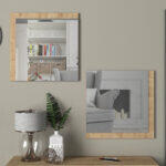 Σετ 2 Καθρεφτες Τοιχου Fylliana Charles Sonoma 60*60εκ - Image 2