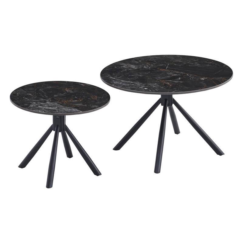 set-2-trapezakia-salonioy-fylliana-avrian-mayro-chroma-70x4550x41ek1765266911 Σετ 2 Τραπεζακια Σαλονιου Fylliana "Avrian" Μαυρο Χρωμα 70x45+50x41εκ - Image 1