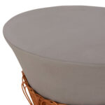 Σετ 2τμχ Βοηθητικα Τραπεζια Perral HM21138.03 Fiber Cement Γκρι--Φυσικο Rattan - Image 5