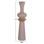 Σετ 3τμχ Διακοσμητικα Βαζα Δαπεδου Nebula HM21139.03 Fiber Cement-Ξυλο Τεακ - Image 2