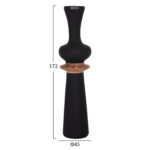 Σετ 3τμχ Διακοσμητικα Βαζα Δαπεδου Nebula HM21139.01 Fiber Cement-Ξυλο Τεακ - Image 2