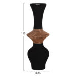 Σετ 3τμχ Διακοσμητικα Βαζα Δαπεδου Nebula HM21139.03 Fiber Cement-Ξυλο Τεακ - Image 4
