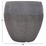 Σετ 3τμχ Γλαστρες Σειρα Gardener HM4725 Fiberclay-Σε Σκουρο Cement Χρωμα φ55x54υεκ - Image 4