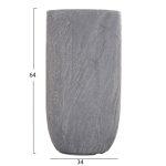 Σετ 3τμχ Γλαστρες Κυλινδροι Σειρα Gardener HM4720 Fiberclay-Χρωμα Cement φ44x79υεκ - Image 4