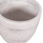 Σετ 4τμχ Γλαστρες Στρογγυλες Σειρα Gardener HM4719 Fiberclay-Χρωμα Cement φ44x43υεκ - Image 10