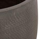 Σετ 4τμχ Γλαστρες Στρογγυλες Gardener HM4726 Fiberclay Γκριζοπρασινο φ52x55υεκ - Image 9