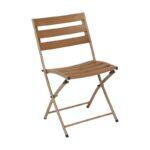 Σετ Balcony 3tem Στρογγυλο Fylliana Polywood & Ατσαλι Φυσικο-Καφε Χρωμα - Image 3