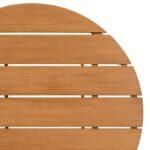 Σετ Balcony 3tem Στρογγυλο Fylliana Polywood & Ατσαλι Φυσικο-Καφε Χρωμα - Image 4