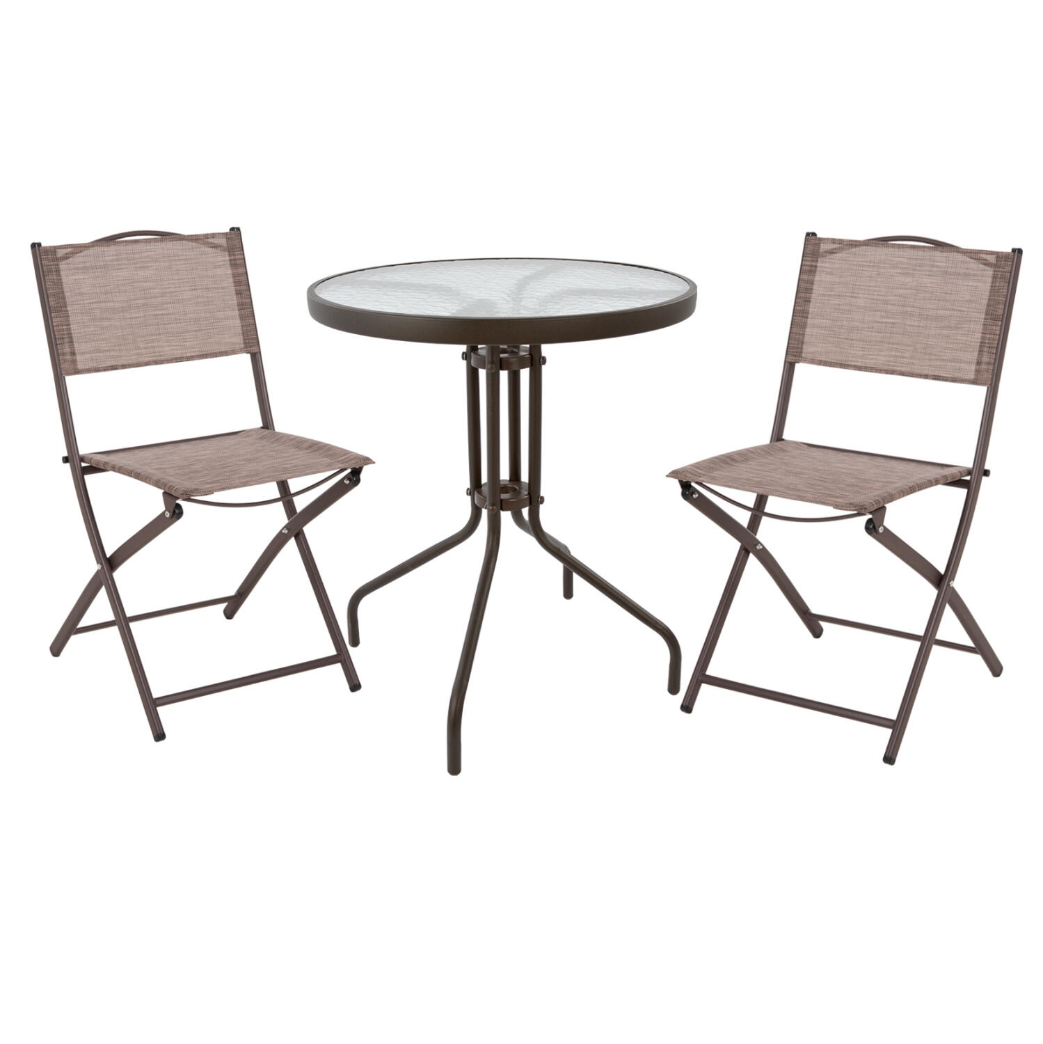 set-exchoroy-3tmch-fb921038-metalliko-st Σετ Εξ.χωρου 3τμχ Lima HM21038.02 Τραπεζι Lima & 2 Πτυσσομενες Καρεκλες Καφε - Image 1