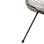Σετ Εξωτερικου Χωρου 3τμχ Acapulco HM11861.03 P.e.rattan Εκρου-Μεταλλο Σε Μαυρο - Image 7