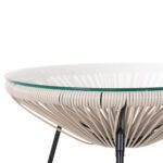Σετ Εξωτερικου Χωρου 3τμχ Acapulco HM11861.03 P.e.rattan Εκρου-Μεταλλο Σε Μαυρο - Image 10