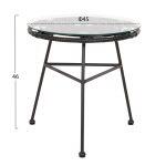 Σετ Εξωτερικου Χωρου 3τμχ Allegra HM21047.12 Μαυρο Συνθ.rattan & Μεταλλο - Image 2