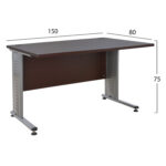 Σετ Γραφειου 2τμχ Σε Χρωμα Wenge HM10214.02 - Image 2