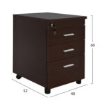 Σετ Γραφειου 2τμχ Σε Χρωμα Wenge HM10206.02L - Image 3