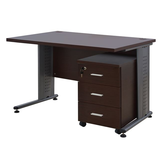set-grafeioy-2tmch-se-chroma-wenge-hm102 Σετ Γραφειου 2τμχ Σε Χρωμα Wenge HM10215.12 - Image 1