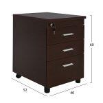 Σετ Γραφειου 3τμχ Σε Χρωμα Wenge HM10204.02L - Image 4