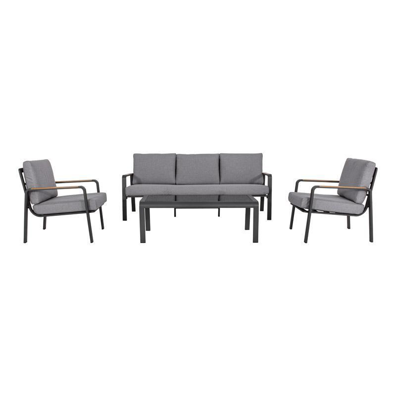 set-kipoy-4-temachion-fylliana-madera-gkri-chroma1759411502 Σετ Κηπου 4 Τεμαχιων Fylliana "Madera" Γκρι Χρωμα - Image 1