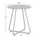 Σετ Lounge 3tmx Εξ.χωρου Orego HM21107.06 Αλουμινιο & Μεταλλο Σε Φυστικι - Image 3
