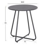 Σετ Lounge 3tmx Εξ.χωρου Pony HM21193 Μεταλλο Σε Γκρι--Συνθ.rattan Σε Λευκο-Μαυρο - Image 2