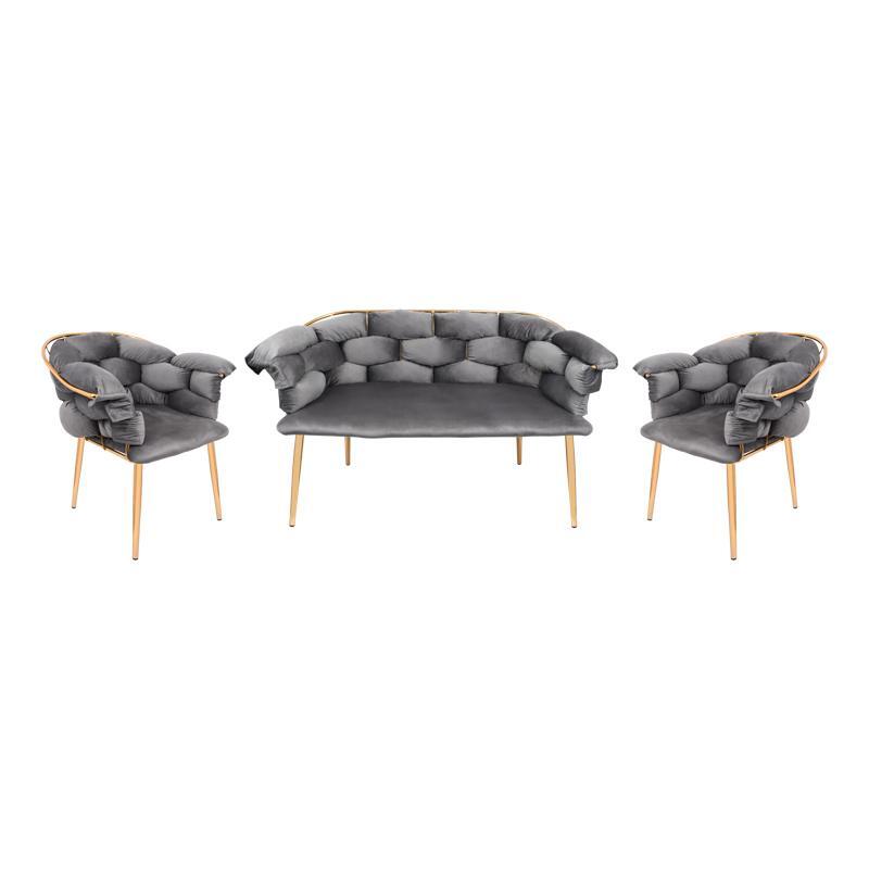 set-saloni-3-temachion-fylliana-baloon-me-metalliko-skeleto-kai-gkri-chroma-yfasmatos1673263201 Σετ Σαλονι 3 Τεμαχιων Fylliana Baloon Με Μεταλλικο Σκελετο Και Γκρι Χρωμα Υφασματος - Image 1