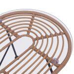 Σετ Σαλονι 4τμχ Allegra HM5460 Μεταλλο & Wicker Σε Μπεζ Χρωμα - Image 9