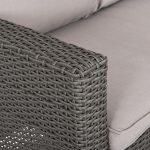 Σετ Σαλονι Γωνια & Τραπεζι Carson HM6078.01 Γκρι Συνθ.rattan-Μαξιλαρια - Image 6