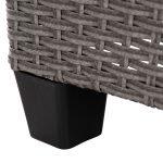 Σετ Σαλονι Γωνια & Τραπεζι Carson HM6078.01 Γκρι Συνθ.rattan-Μαξιλαρια - Image 9