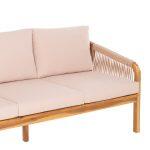 Σετ Σαλονι Εξ.χωρου 4τμχ Rosswell HM6084.02 Ξυλο Ακακιας-Σχοινι-Μπεζ Μαξιλαρια - Image 5