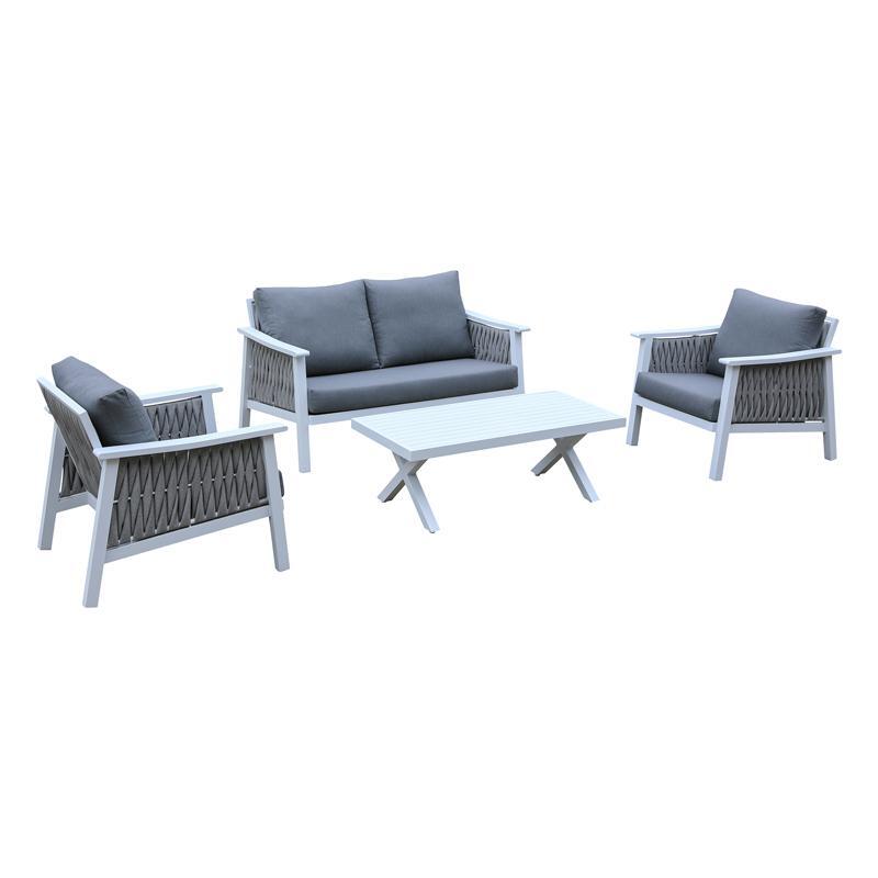 set-saloni-exochis-4-temachion-fylliana-federiko-leyko-chroma-145x87x78ek1726488902 Σετ Σαλονι Εξοχης 4 Τεμαχιων Fylliana "Federiko" Λευκο Χρωμα 145x87x78εκ - Image 1