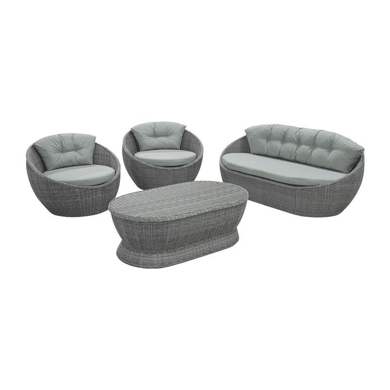 set-saloni-exochis-fylliana-aluminium-komal-gkri-chroma1675433102 Σετ Σαλονι Εξοχης Fylliana Aluminium "Komal" Γκρι Χρωμα - Image 1