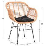 Σετ Σαλονι Εξωτερικου Χωρου 4τμχ Allegra HM21052 Wicker-Μεταλλο - Image 3