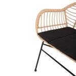 Σετ Σαλονι Εξωτερικου Χωρου 4τμχ Allegra HM21052 Wicker-Μεταλλο - Image 7