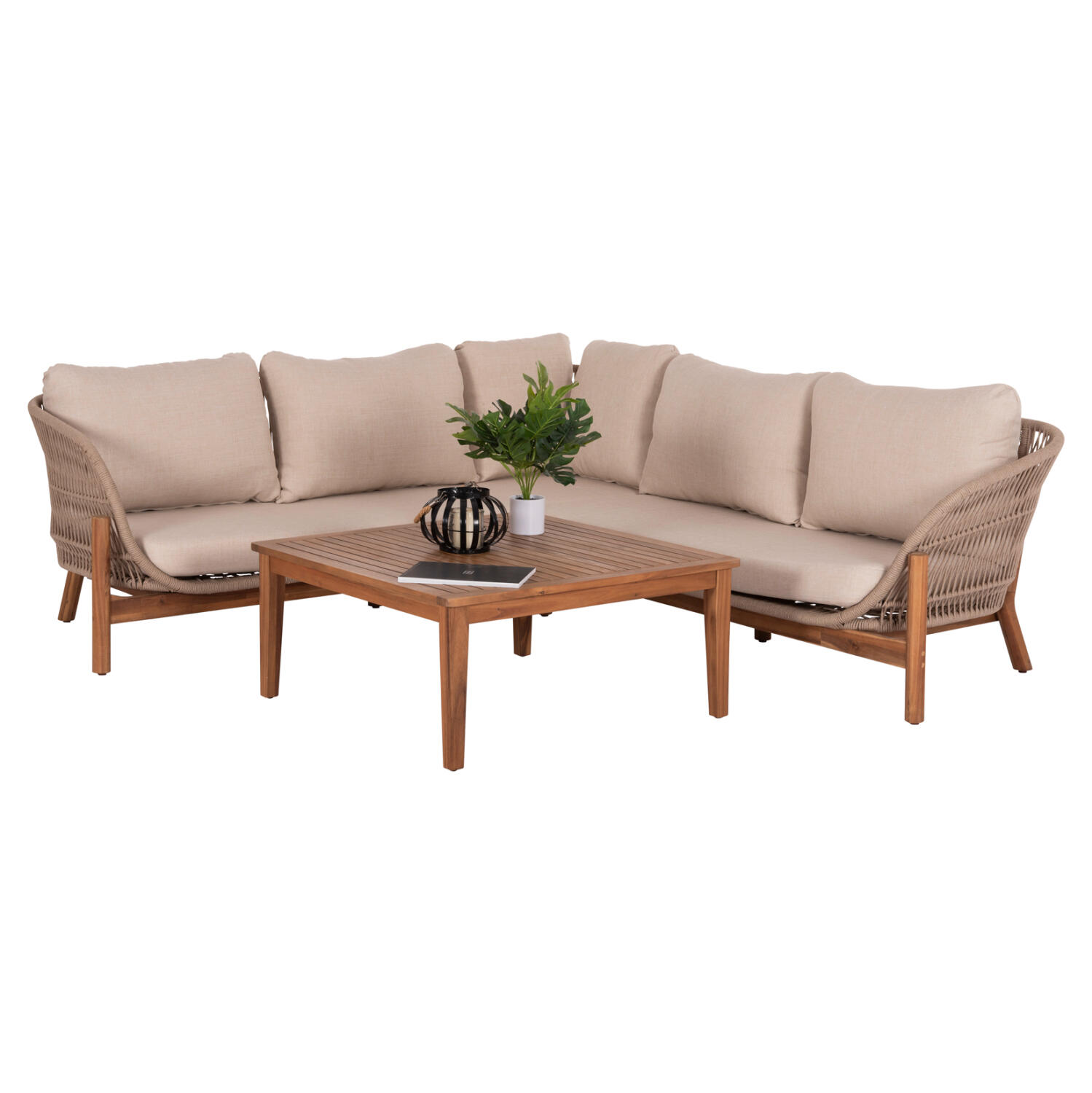 set-saloni-gonia-ex-choroy-3tmch-fb96223 Σετ Σαλονι Γωνια Εξ. Χωρου 3τμχ Sanji HM6223 Ξυλο Ακακιας-Αλουμινιο-Σχοινι - Image 1