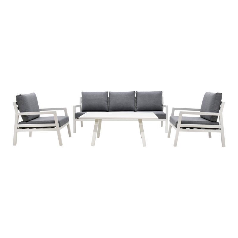 set-saloni-kipoy-4-temachion-fylliana-santiago-leyko-chroma-188x80x70ek1750077018 Σετ Σαλονι Κηπου 4 Τεμαχιων Fylliana Santiago Λευκο Χρωμα 188x80x70εκ - Image 1
