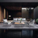 Σετ Σαλονι Κηπου 4τμχ Fylliana Marrakesh Γκρι Χρωμα 189x73x72εκ. - Image 2