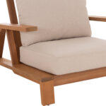 Σετ Σαλονι Lounge 4τμχ Mirex HM6521 Ξυλο Ακακιας--Πολυεστερικα Μαξιλαρια Εκρου - Image 9