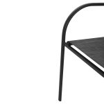 Σετ Τραπεζαριας 5τμχ Redan HM21223.01 Τραπεζι & 4 Πολυθρονες Σε Μαυρο - Image 5